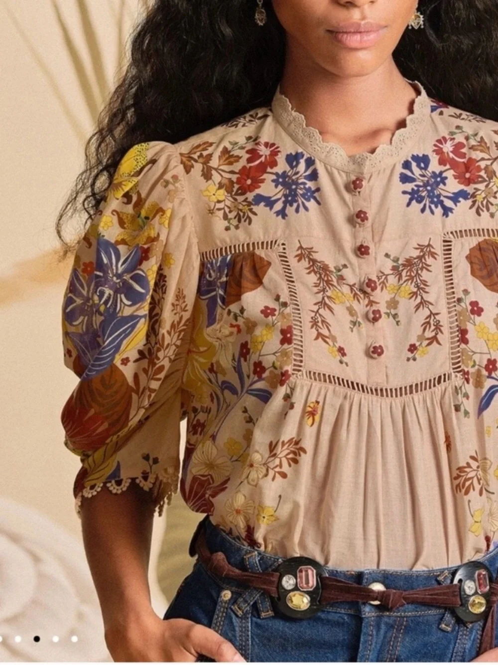 FARM Rio beige blouse